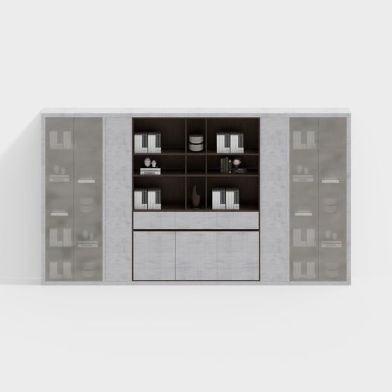 Urban Bookshelf 3D model for Modern Interiors