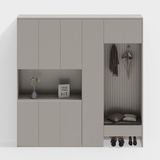 Mehrflügliger Schuhschrank