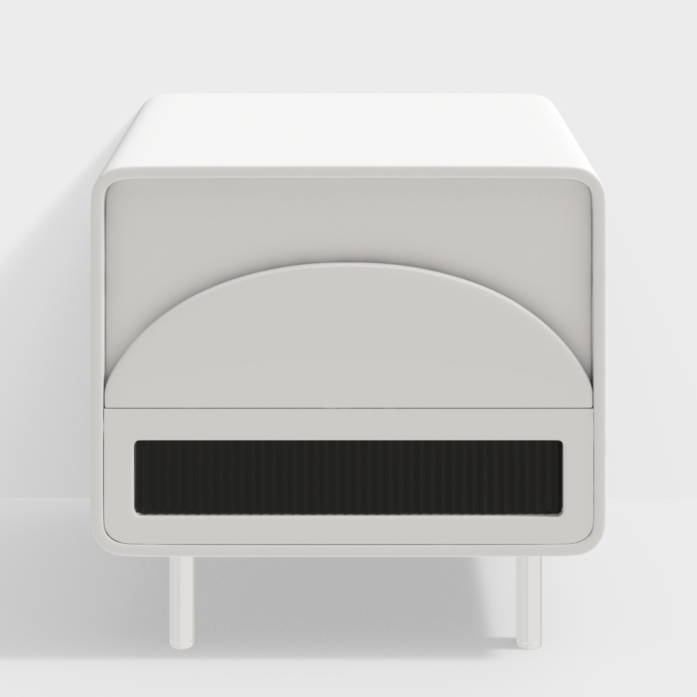 Curved Nightstand 3D Model