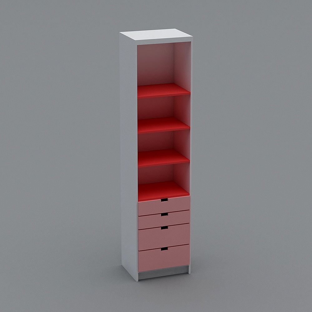 City Bookshelf 3D model for Modern Design