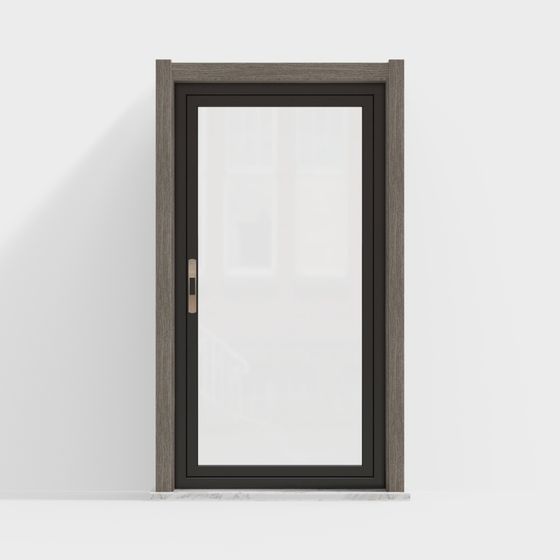 Stylish Gray Window 3D Model