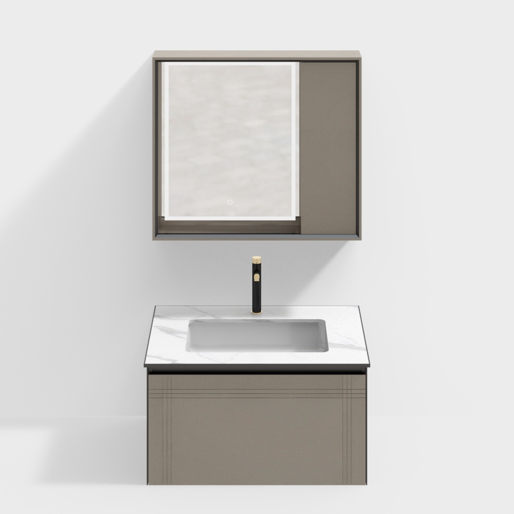 Afterburner-Salle de bain de la villa Dongcheng-Non-Étalonnage Armoire de salle de bain JL-2251