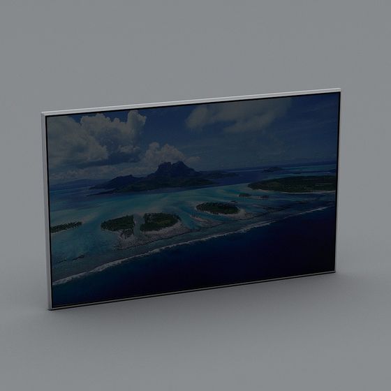 Tropical Paradise Island Landscape 3D model