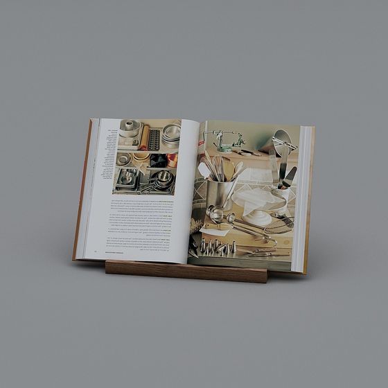 Realistic Baking Art Book 3D model