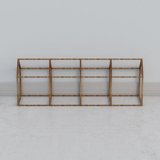 Urban Bookshelf 3D model for Modern Spaces