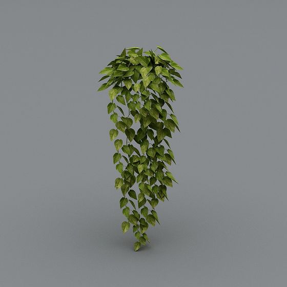Low-Poly Hanging Plant 3D Model