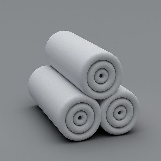 Soft Towel 3D Model in Minimalist Design