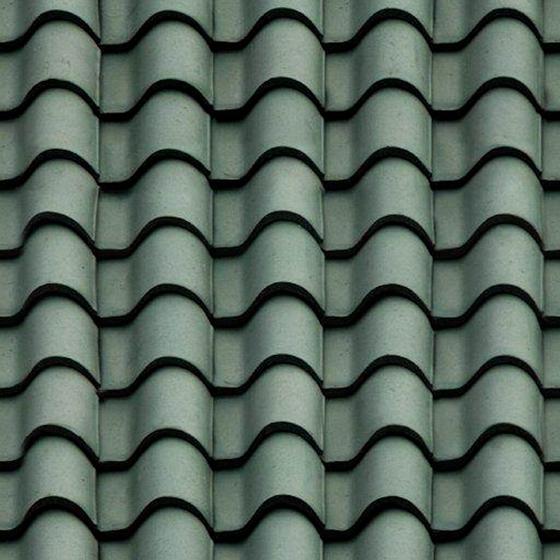 Painted Pottery Tile 3D Model in Black