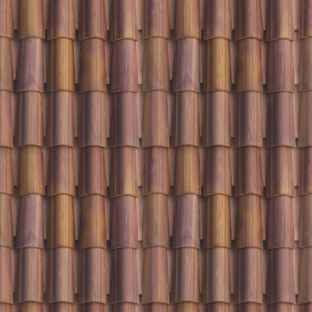 Painted pottery tile