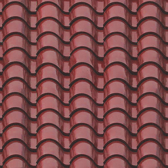 Painted pottery tile