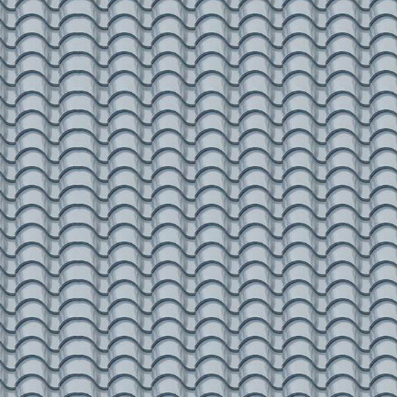 Painted pottery tile