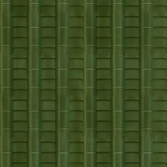 Painted pottery tile