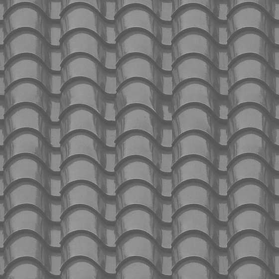 Painted Pottery Tile 3D Model in Elegant Gray