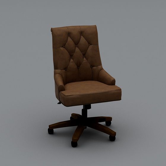 Vintage Office Chair 3D Model
