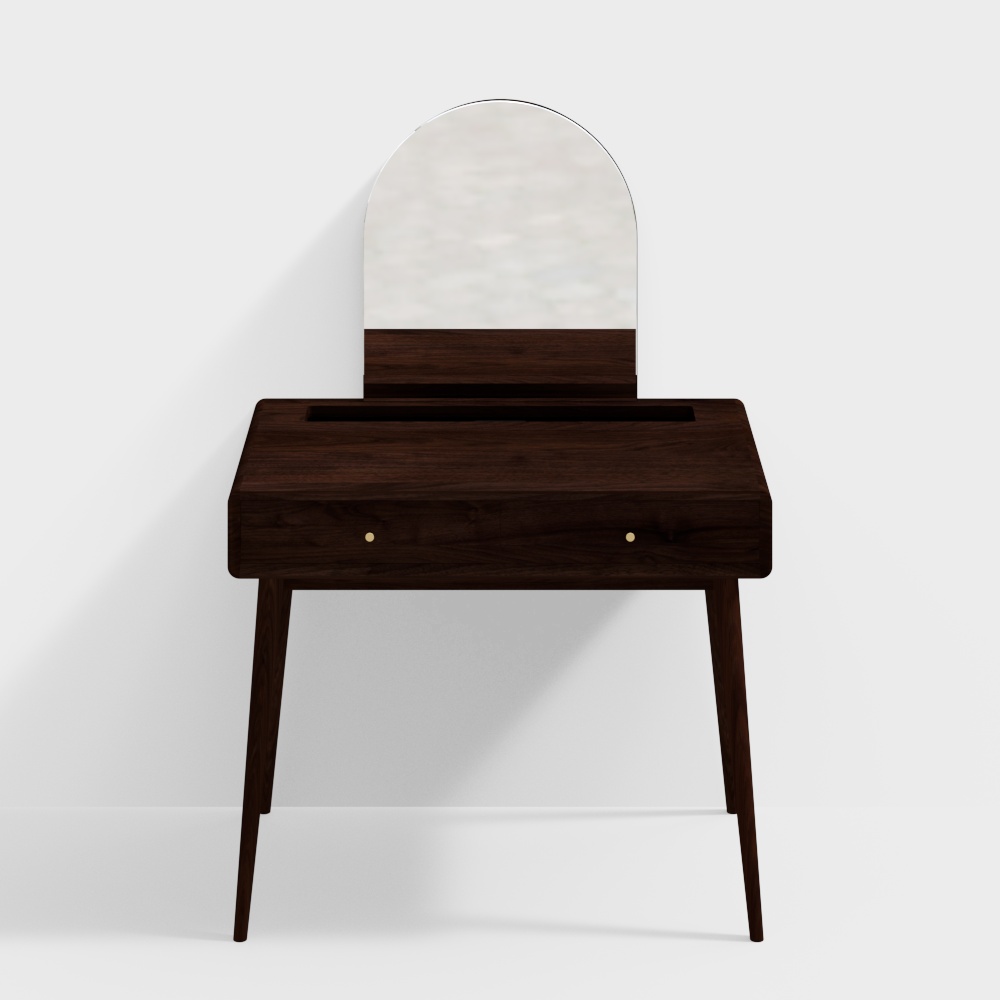 山の思いを込めた木製小トマトドレッシングテーブルくるみ材