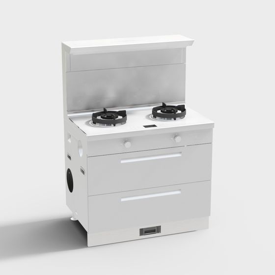 Minimalist Kitchen Counter 3D model