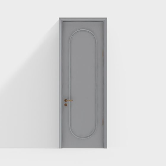 Elegant Arched Door 3D Model