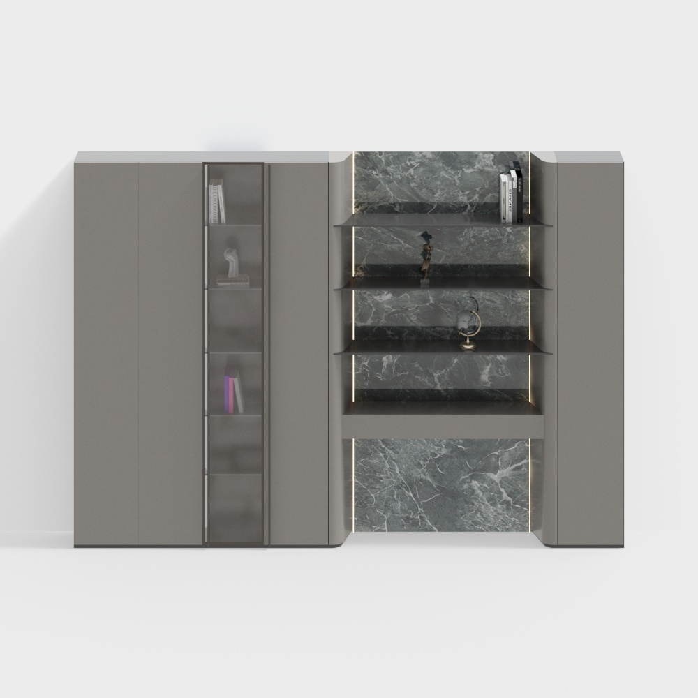 พื้นหลังตู้หนังสือ