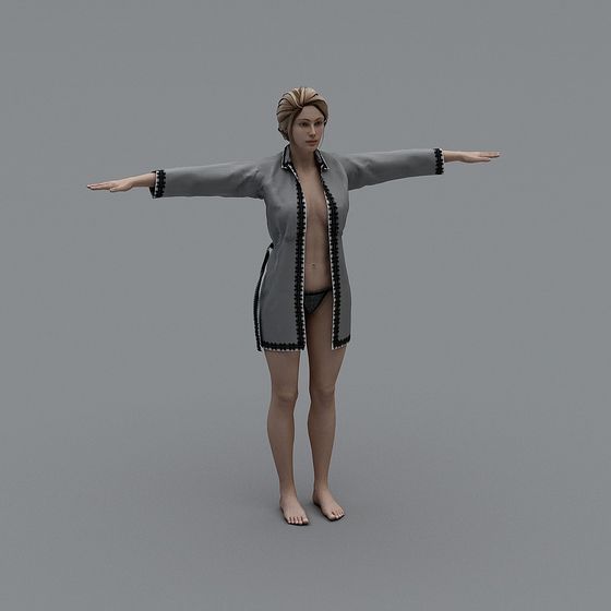 Robe Lady 3D Model for Creative Projects