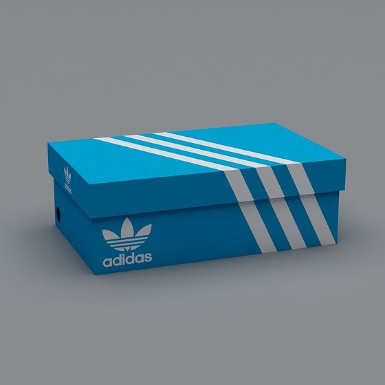 Vibrant Adidas Shoe Box 3D model