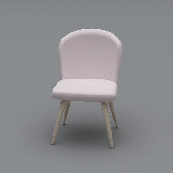 Elegant Low-Polygon Armchair 3D model
