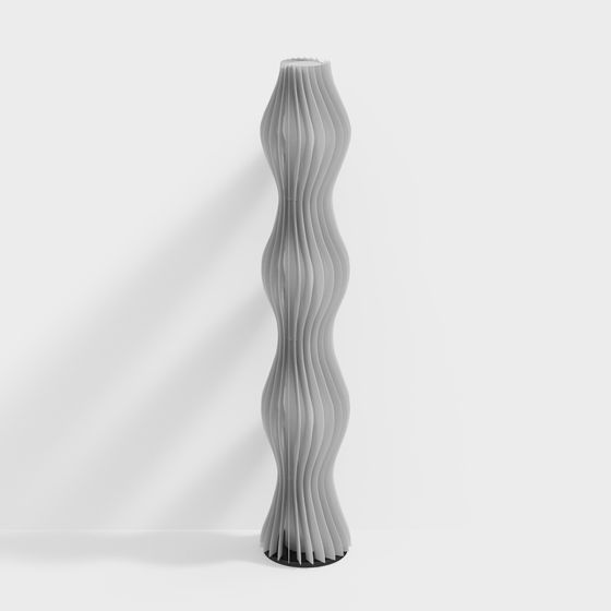 Waves Pillar 3D Model