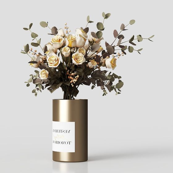 Elegant Bouquet 3D model