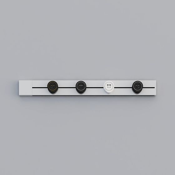 Modern Power Strip 3D model