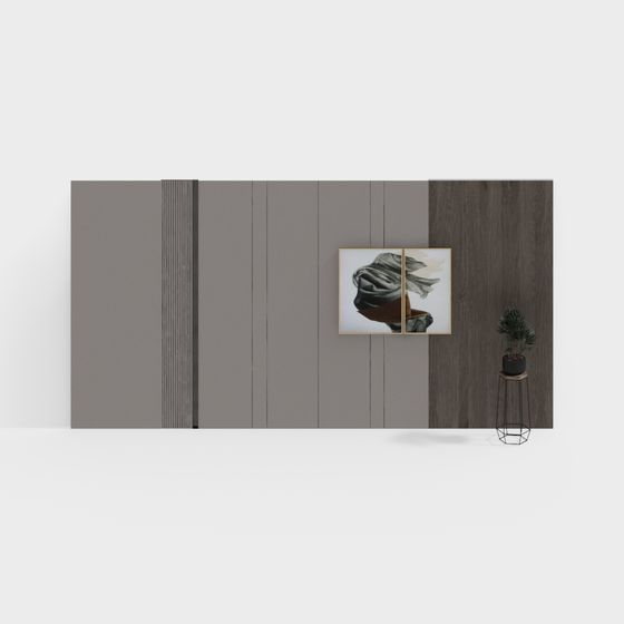 Urban Wall Art 3D model for Creative Spaces