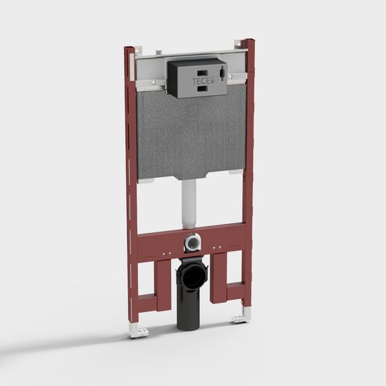 Modern Low-Poly Bathroom System 3D model