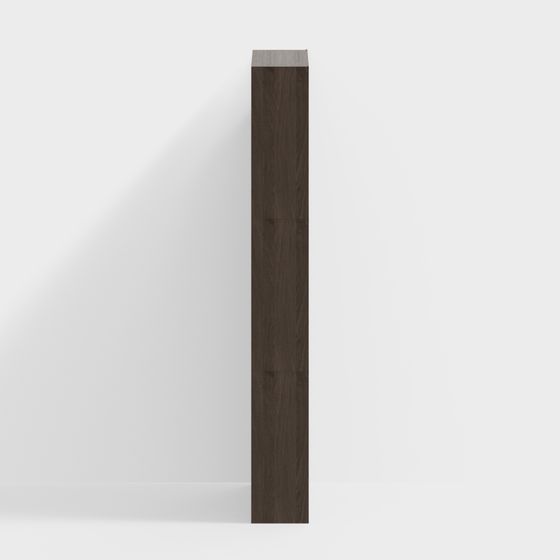 Stylish Bookcase 3D Model for Elegant Living Rooms