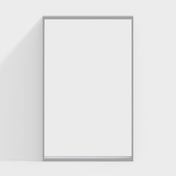 Glass Partition 1500x2400 3D Model for Modern Spaces