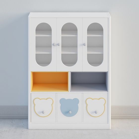 Charming Children's Storage Cabinet 3D model