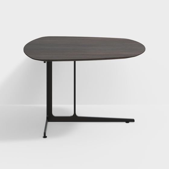 Stylish Oval Dining Table 3D model
