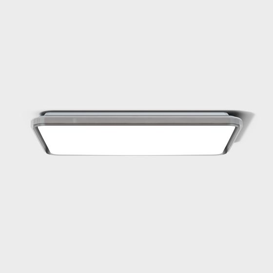 Ceiling Lamp with Wi-Fi Version 3D Model in Gray