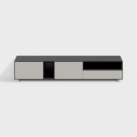 Modern Minimalist TV Stand 3D model