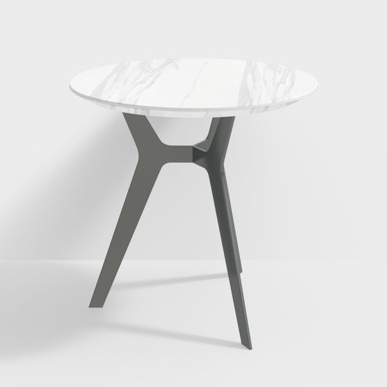Urban Corner Round Table 3D model for Modern Interiors