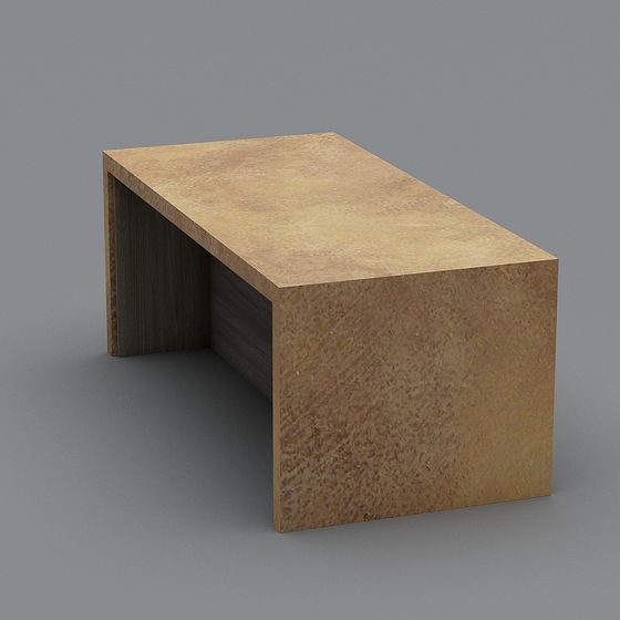 Stylish Wood Grain Table 3D model