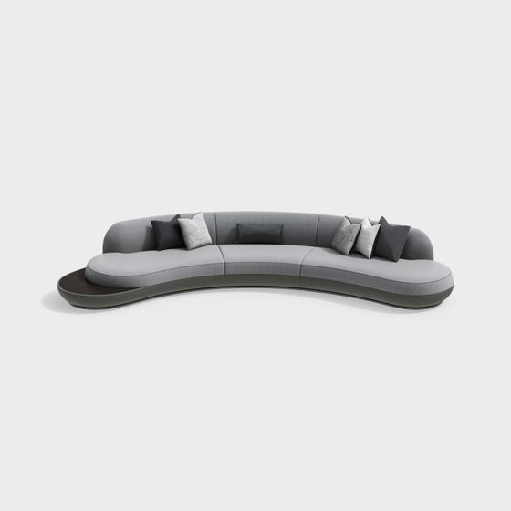 Curve Comfort 3D model - Stylish Sofa for Modern Interiors