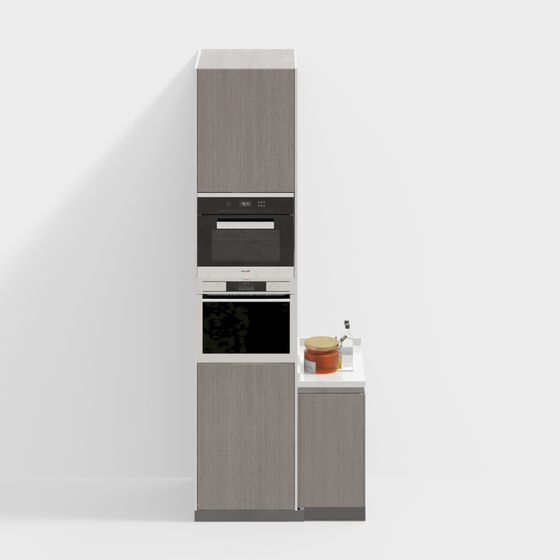 Urban Kitchen Low-Poly 3D model