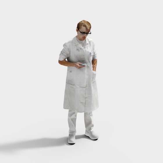 Scientist 3D Model for Creative Projects