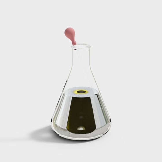 Laboratory Flask 3D model for Creative Projects