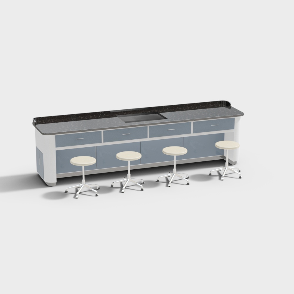 Laboratory table and chair combination