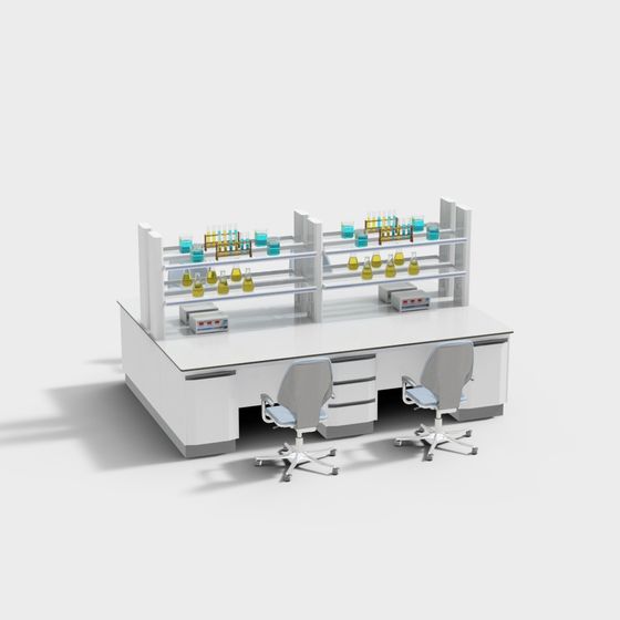 Futuristic Laboratory 3D model with Modern Design