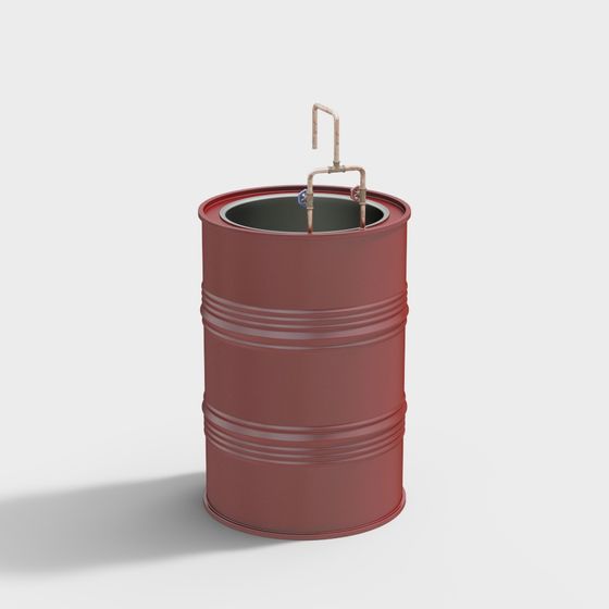 Vintage Barrel 3D model with Retro Design