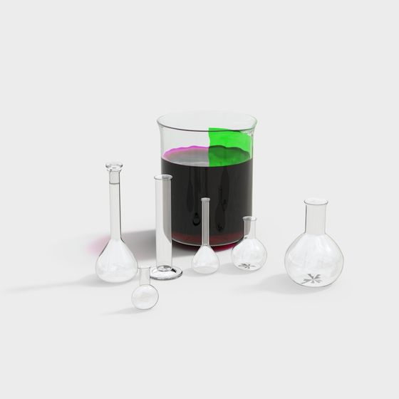 Stylish Chemistry Lab Equipment 3D model