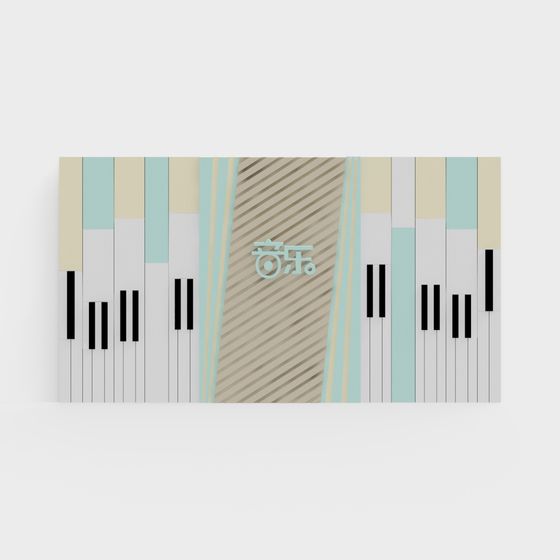 Piano Melody 3D model for Creative Projects