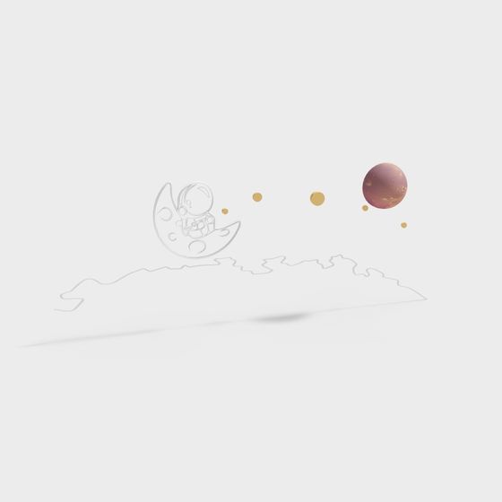 Lunar Wanderer 3D Model for Cosmic Exploration