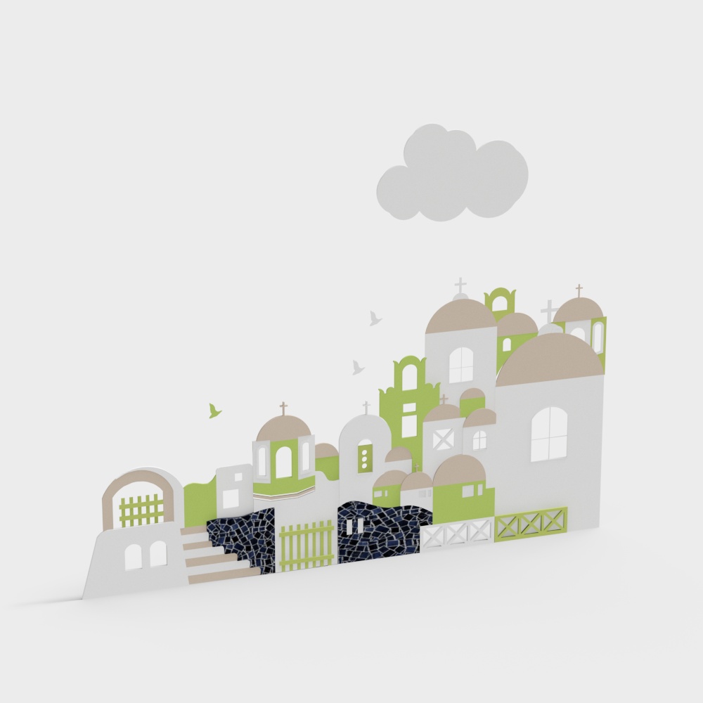 Kindergarten wall decoration