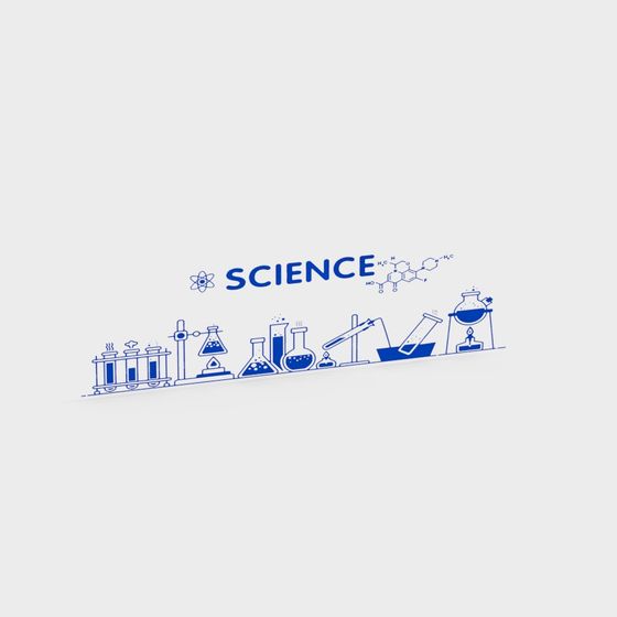 Low Poly Science Lab 3D model